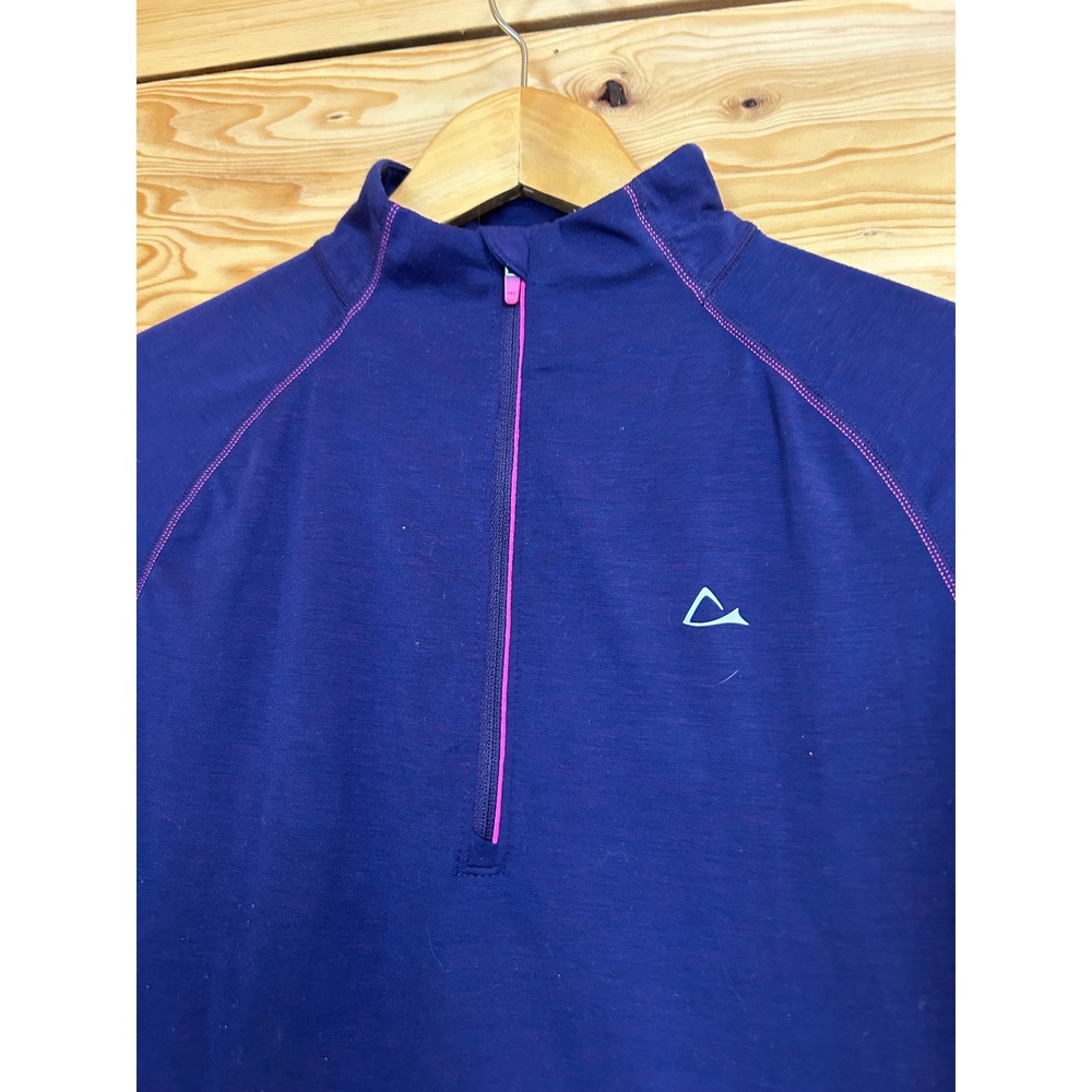 Paradox Merino Blend Purple 1/4 Zip Base Layer Top Womens‎ Small S/P Mock Neck - Picture 5 of 8